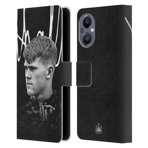 Newcastle United Football Club 2024/25 First Team Lewis Hall Leather Book Wallet Case Cover For OnePlus Nord N20 5G