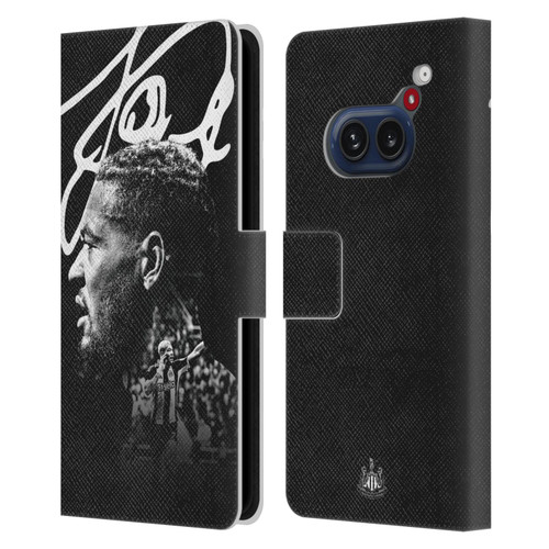 Newcastle United Football Club 2024/25 First Team Joelinton Leather Book Wallet Case Cover For Nothing Phone (2a)