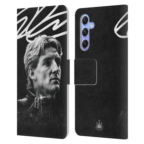 Newcastle United Football Club 2024/25 First Team Anthony Gordon Leather Book Wallet Case Cover For Samsung Galaxy A34 5G