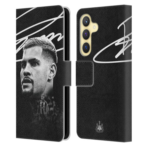 Newcastle United Football Club 2024/25 First Team Bruno Guimarães Leather Book Wallet Case Cover For Samsung Galaxy S24 5G