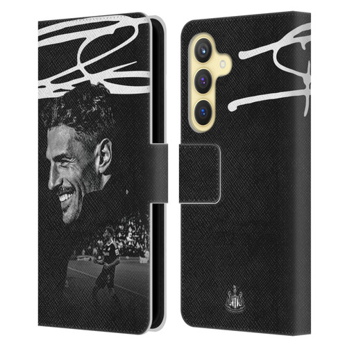 Newcastle United Football Club 2024/25 First Team Fabian Schär Leather Book Wallet Case Cover For Samsung Galaxy S24 5G