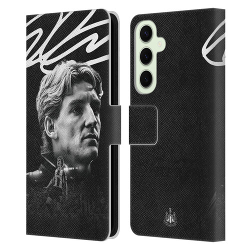 Newcastle United Football Club 2024/25 First Team Anthony Gordon Leather Book Wallet Case Cover For Samsung Galaxy S25+