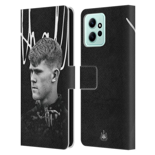 Newcastle United Football Club 2024/25 First Team Lewis Hall Leather Book Wallet Case Cover For Xiaomi Redmi 12