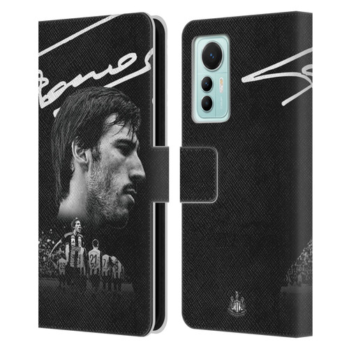 Newcastle United Football Club 2024/25 First Team Sandro Tonali Leather Book Wallet Case Cover For Xiaomi 12 Lite