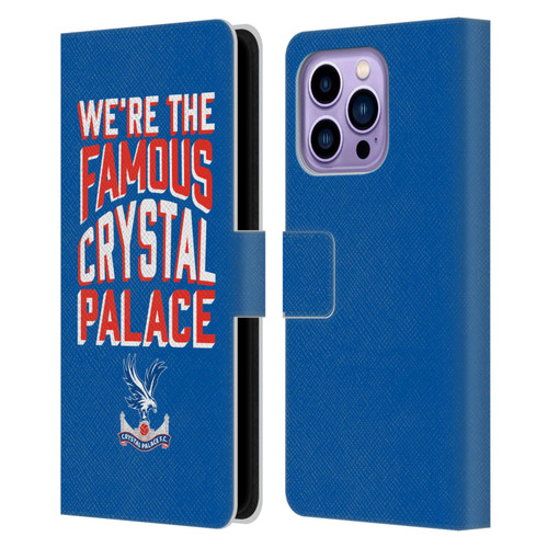 Crystal Palace FC 2025 Cup Final We're The Famous Leather Book Wallet Case Cover For Apple iPhone 14 Pro Max