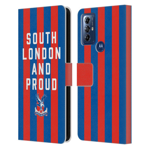 Crystal Palace FC 2025 Cup Final South London & Proud Leather Book Wallet Case Cover For Motorola Moto G Play (2023)