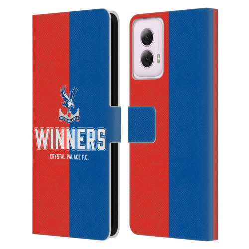 Crystal Palace FC 2025 Cup Final Winners Leather Book Wallet Case Cover For Motorola Moto G Power (2024)