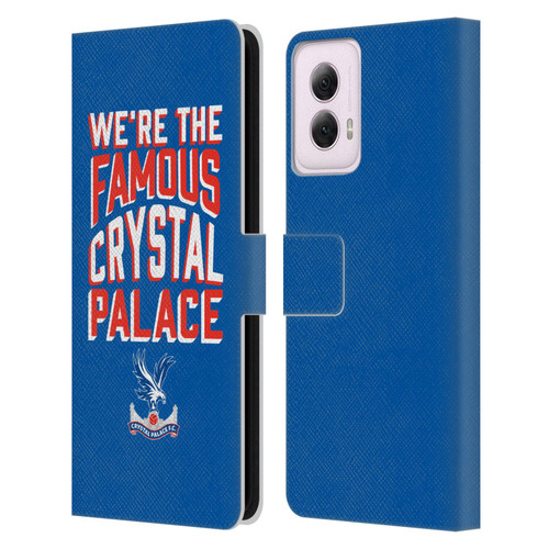 Crystal Palace FC 2025 Cup Final We're The Famous Leather Book Wallet Case Cover For Motorola Moto G Power (2024)