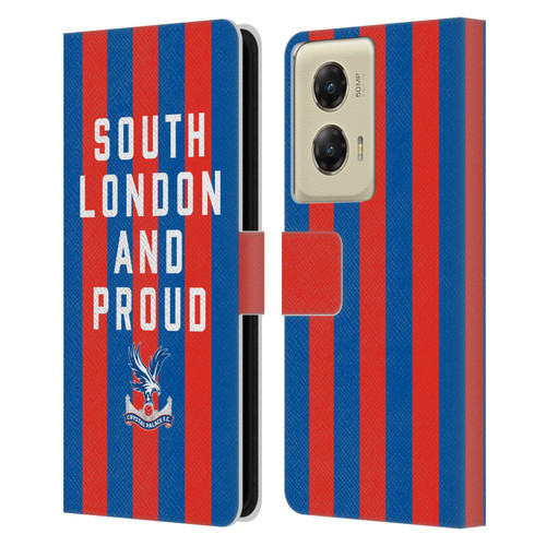 Crystal Palace FC 2025 Cup Final South London & Proud Leather Book Wallet Case Cover For Motorola Moto G Stylus 5G (2024)