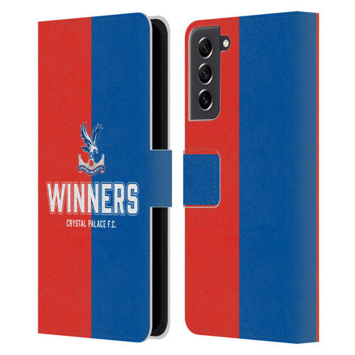 Crystal Palace FC 2025 Cup Final Winners Leather Book Wallet Case Cover For Samsung Galaxy S21 FE 5G