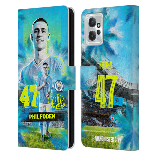 Manchester City Man City FC 2023/24 First Team Phil Foden Leather Book Wallet Case Cover For Motorola Moto G Power (2023)