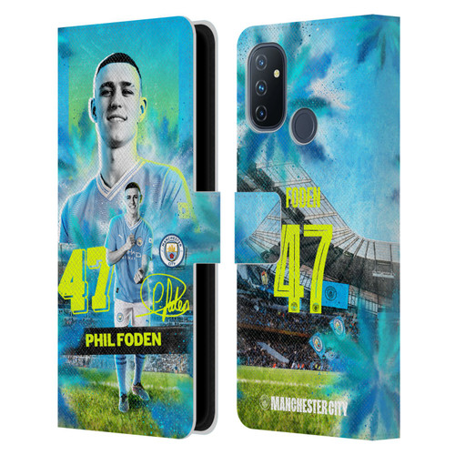 Manchester City Man City FC 2023/24 First Team Phil Foden Leather Book Wallet Case Cover For OnePlus Nord N100