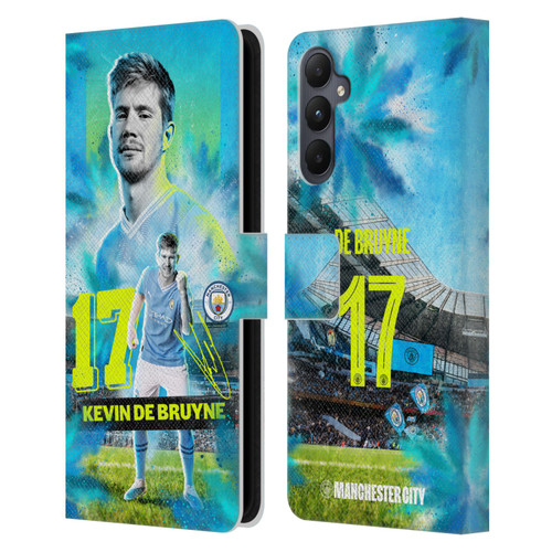Manchester City Man City FC 2023/24 First Team Kevin De Bruyne Leather Book Wallet Case Cover For Samsung Galaxy A05s Manchester City Man City FC 2023/24 First Team Kevin De Bruyne Leather Book Wallet Case Cover For Samsung Galaxy A05s