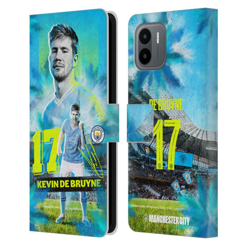 Manchester City Man City FC 2023/24 First Team Kevin De Bruyne Leather Book Wallet Case Cover For Xiaomi Redmi A2