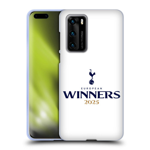 Tottenham Hotspur F.C. 2025 European Winners White Soft Gel Case for Huawei P40 5G
