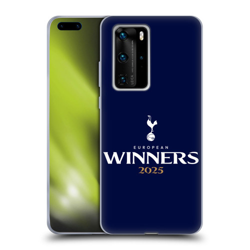 Tottenham Hotspur F.C. 2025 European Winners Blue Soft Gel Case for Huawei P40 Pro / P40 Pro Plus 5G