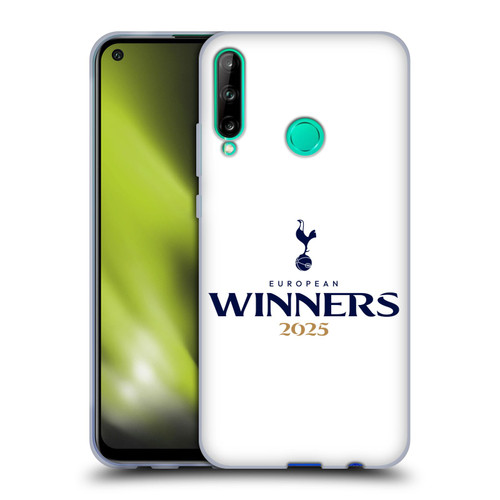 Tottenham Hotspur F.C. 2025 European Winners White Soft Gel Case for Huawei P40 lite E