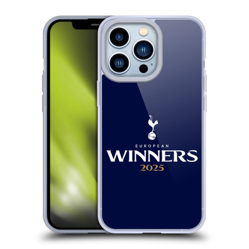 Tottenham Hotspur F.C. 2025 European Winners Blue Soft Gel Case for Apple iPhone 13 Pro