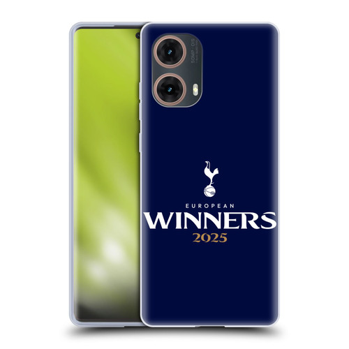 Tottenham Hotspur F.C. 2025 European Winners Blue Soft Gel Case for Motorola Moto G85