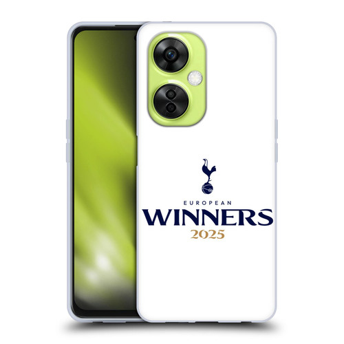 Tottenham Hotspur F.C. 2025 European Winners White Soft Gel Case for OnePlus Nord CE 3 Lite 5G