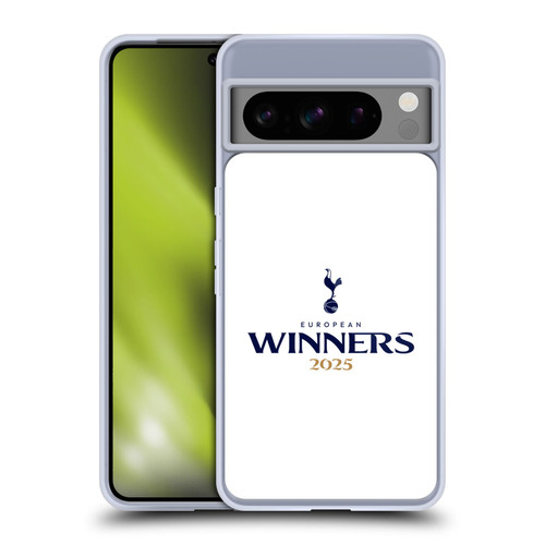 Tottenham Hotspur F.C. 2025 European Winners White Soft Gel Case for Google Pixel 8 Pro
