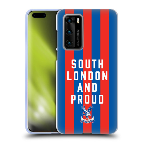 Crystal Palace FC 2025 Cup Final South London & Proud Soft Gel Case for Huawei P40 5G Crystal Palace FC 2025 Cup Final South London & Proud Soft Gel Case for Huawei P40 5G