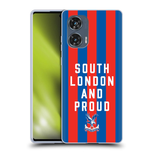 Crystal Palace FC 2025 Cup Final South London & Proud Soft Gel Case for Motorola Edge 50 Fusion