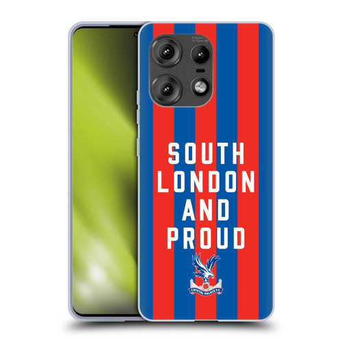 Crystal Palace FC 2025 Cup Final South London & Proud Soft Gel Case for Motorola Edge 50 Pro