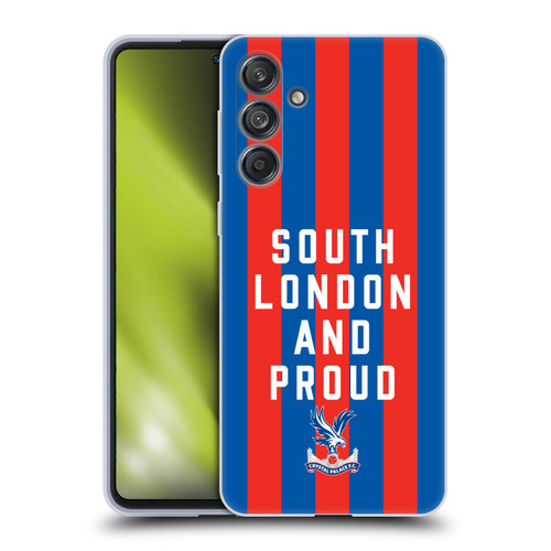 Crystal Palace FC 2025 Cup Final South London & Proud Soft Gel Case for Samsung Galaxy M55 5G