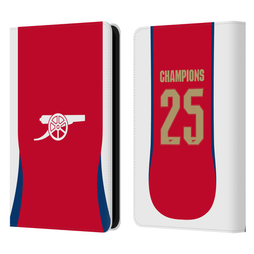 Arsenal FC 2025 Women's Champions Home Leather Book Wallet Case Cover For Amazon Kindle Paperwhite 5 (2021)
