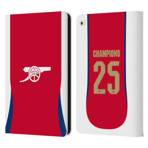 Arsenal FC 2025 Women's Champions Home Leather Book Wallet Case Cover For Apple iPad Air 2 (2014)