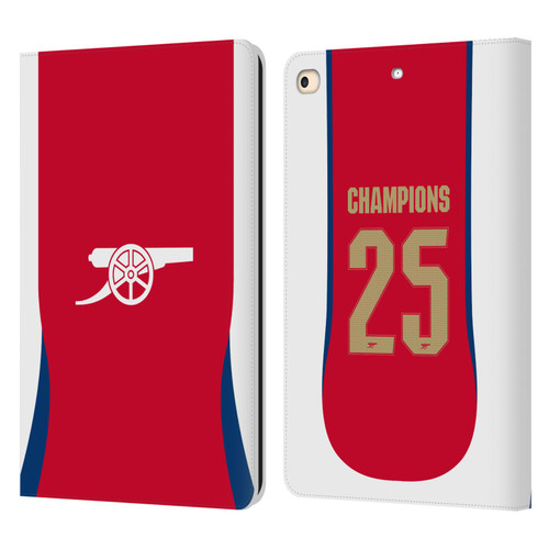 Arsenal FC 2025 Women's Champions Home Leather Book Wallet Case Cover For Apple iPad 9.7 2017 / iPad 9.7 2018
