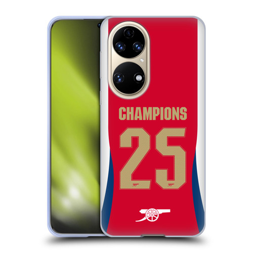 Arsenal FC 2025 Women's Champions Home Soft Gel Case for Huawei P50