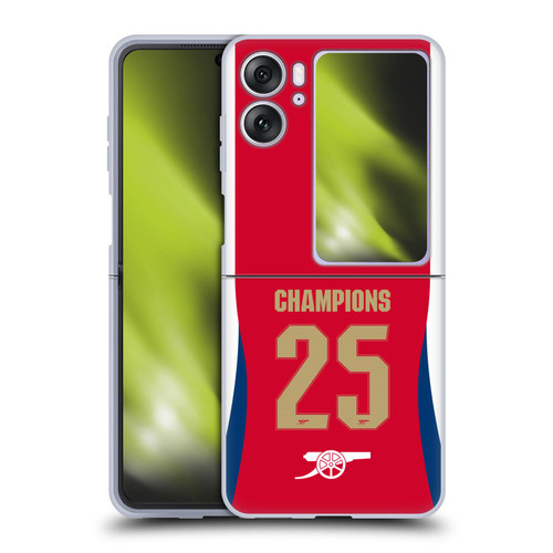 Arsenal FC 2025 Women's Champions Home Soft Gel Case for OPPO Find N2 Flip