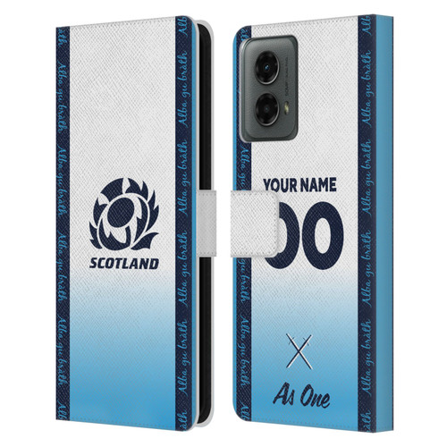 Custom Customised Personalised Scotland Rugby 2024/25 Kit Away Leather Book Wallet Case Cover For Motorola Moto G (2024) Custom Customised Personalised Scotland Rugby 2024/25 Kit Away Leather Book Wallet Case Cover For Motorola Moto G (2024)