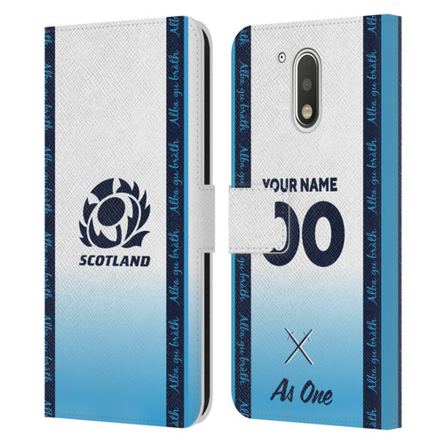 Custom Customised Personalised Scotland Rugby 2024/25 Kit Away Leather Book Wallet Case Cover For Motorola Moto G41 Custom Customised Personalised Scotland Rugby 2024/25 Kit Away Leather Book Wallet Case Cover For Motorola Moto G41