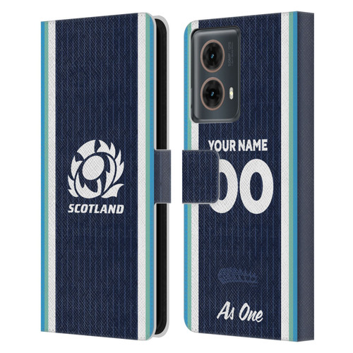 Custom Customised Personalised Scotland Rugby 2024/25 Kit Home Leather Book Wallet Case Cover For Motorola Moto G85 Custom Customised Personalised Scotland Rugby 2024/25 Kit Home Leather Book Wallet Case Cover For Motorola Moto G85