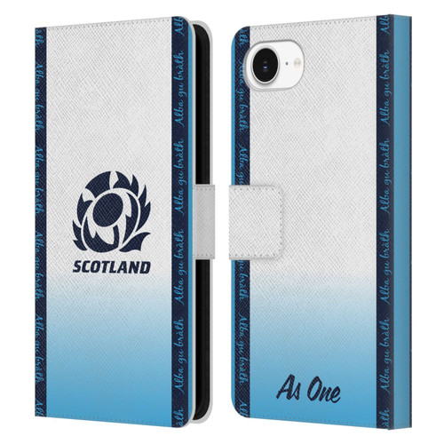 Scotland Rugby 2024/25 Crest Kit Away Leather Book Wallet Case Cover For Apple iPhone 16e Scotland Rugby 2024/25 Crest Kit Away Leather Book Wallet Case Cover For Apple iPhone 16e