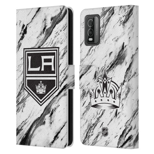 NHL Los Angeles Kings Marble Leather Book Wallet Case Cover For Nokia C210