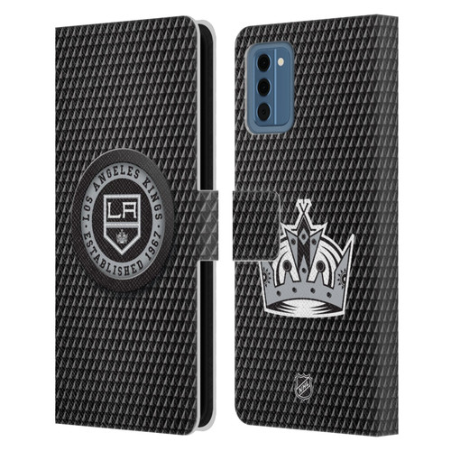 NHL Los Angeles Kings Puck Texture Leather Book Wallet Case Cover For Nokia NC300