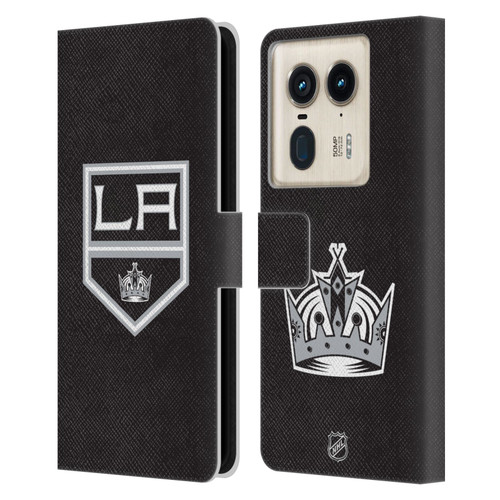 NHL Los Angeles Kings Plain Leather Book Wallet Case Cover For Motorola Edge 50 Ultra/X50 Ultra