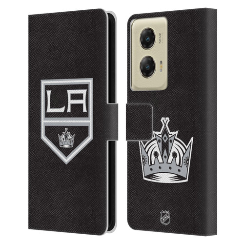 NHL Los Angeles Kings Plain Leather Book Wallet Case Cover For Motorola Moto G Stylus 5G (2024)