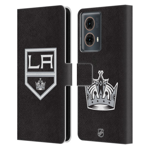 NHL Los Angeles Kings Plain Leather Book Wallet Case Cover For Motorola Moto G85