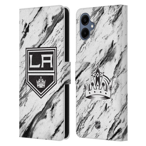 NHL Los Angeles Kings Marble Leather Book Wallet Case Cover For Samsung Galaxy A06 4G