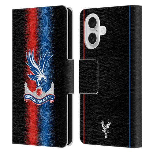 Crystal Palace FC 2024/25 Crest Kit Third Leather Book Wallet Case Cover For Apple iPhone 16