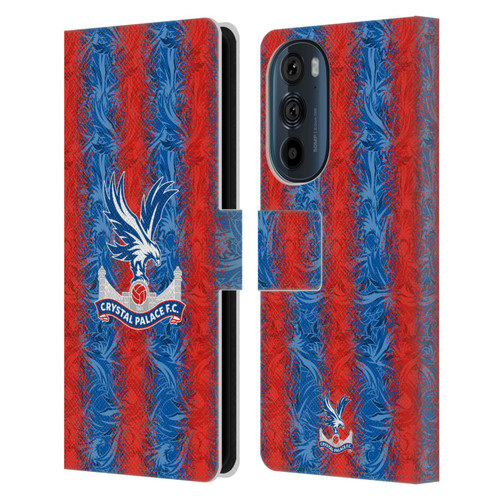 Crystal Palace FC 2024/25 Crest Kit Home Leather Book Wallet Case Cover For Motorola Edge 30