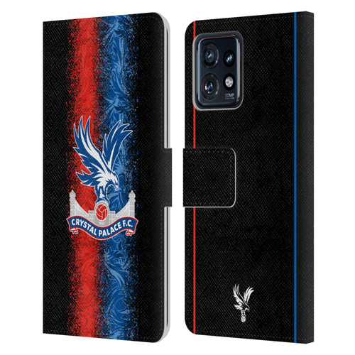 Crystal Palace FC 2024/25 Crest Kit Third Leather Book Wallet Case Cover For Motorola Moto Edge 40 Pro/Plus 2023