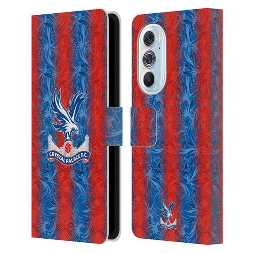 Crystal Palace FC 2024/25 Crest Kit Home Leather Book Wallet Case Cover For Motorola Edge X30