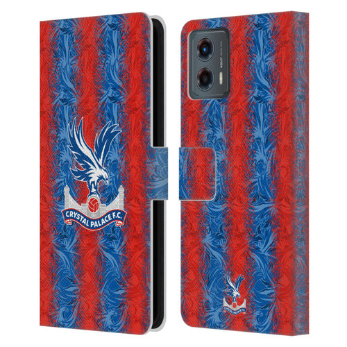 Crystal Palace FC 2024/25 Crest Kit Home Leather Book Wallet Case Cover For Motorola Moto G (2023)
