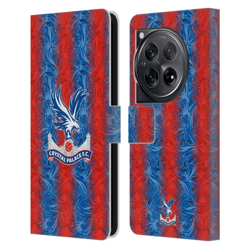 Crystal Palace FC 2024/25 Crest Kit Home Leather Book Wallet Case Cover For OnePlus 12